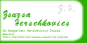 zsuzsa herschkovics business card